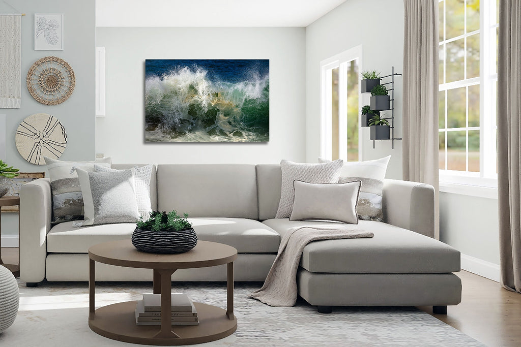 Delicate Dancing at 5 ft. x 40 in. shown below, with the fine art infused to the highest-grade aluminum canvas available.