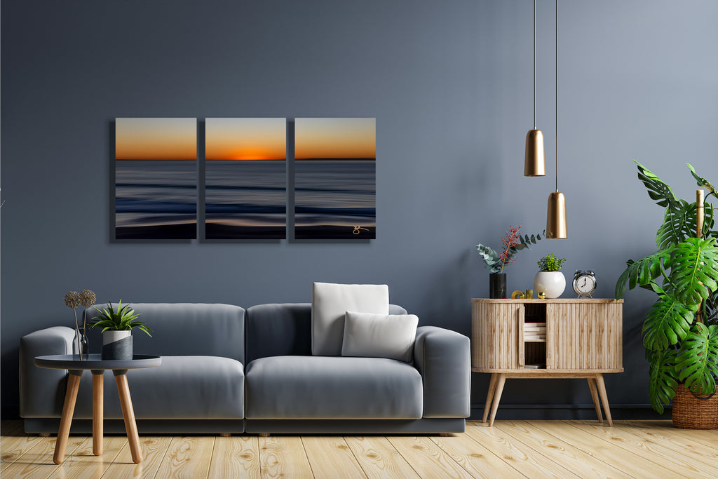 Original Sunset Dip at Salt Creek Beach Fine Art by Breck Rothage, part of The Impressions Collection, infused to high-grade metal canvas in sizes up to 16 ft. in width. 
