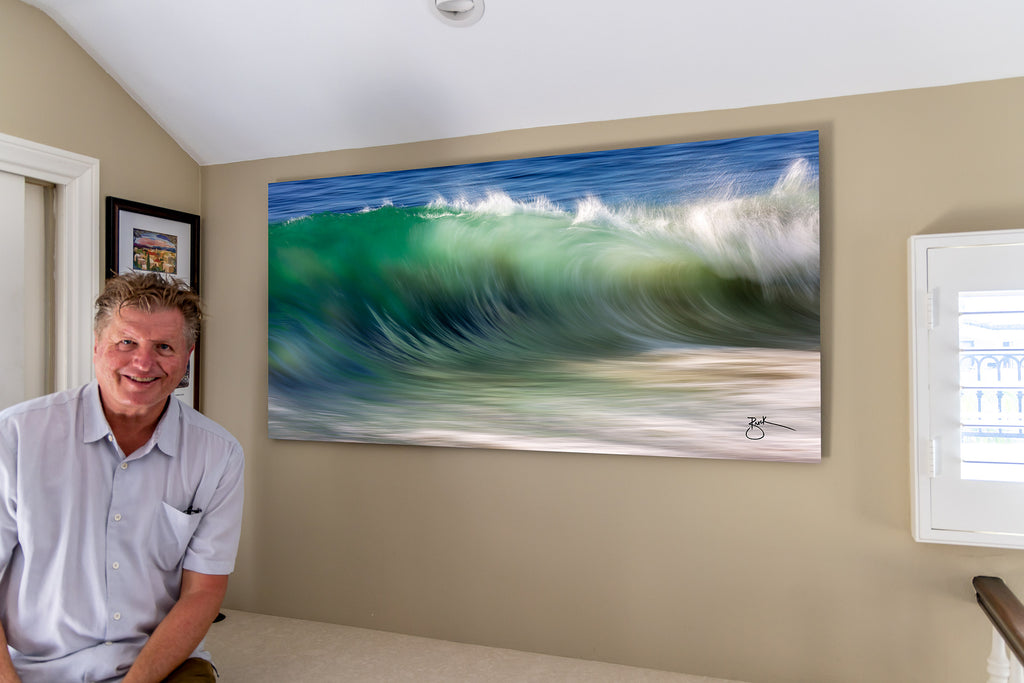 Watercolor Wall, 5 ft. x 2.5 ft.  Fine Art Infused to Metal Canvas  Corona Del Mar, CA