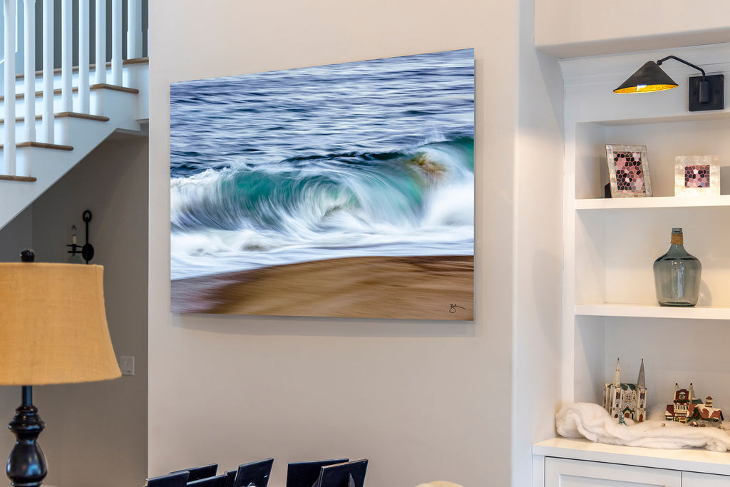 The artistry of the California wave has the power to captivate any room – especially at larger canvas sizes, such as those 6 ft. wide and larger.
