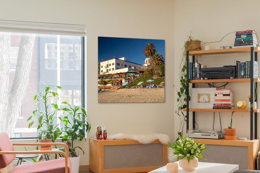 * Hotel Laguna 4 ft. x 4 ft. square shown below, with the fine art infused to the highest-grade aluminum canvas available.