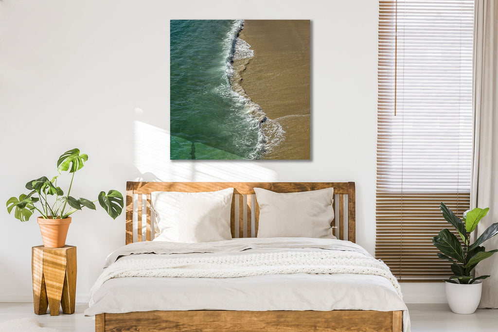** Simple Pleasures SQ at 4ft. x 4 ft. shown below, with the fine art infused to the highest-grade aluminum canvas available.