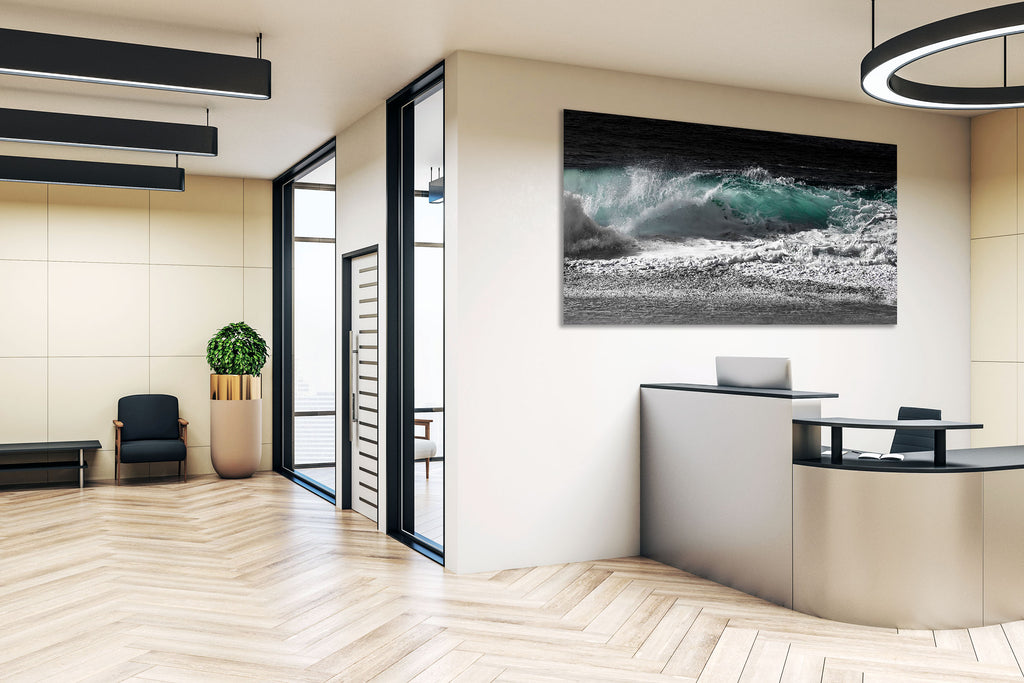 One of the artist's favorites, Breck's Wave now in our Silvertone series creates a dramatic effect in any space.