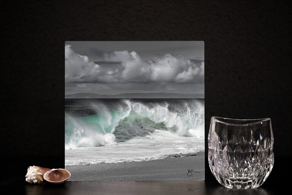 Our first ever metal canvas made for the desk in your office or any other surface in your home. Place our coastal tabletop fine art on your desk or on a coffee table to bring coastal elegance to your surroundings in minutes.