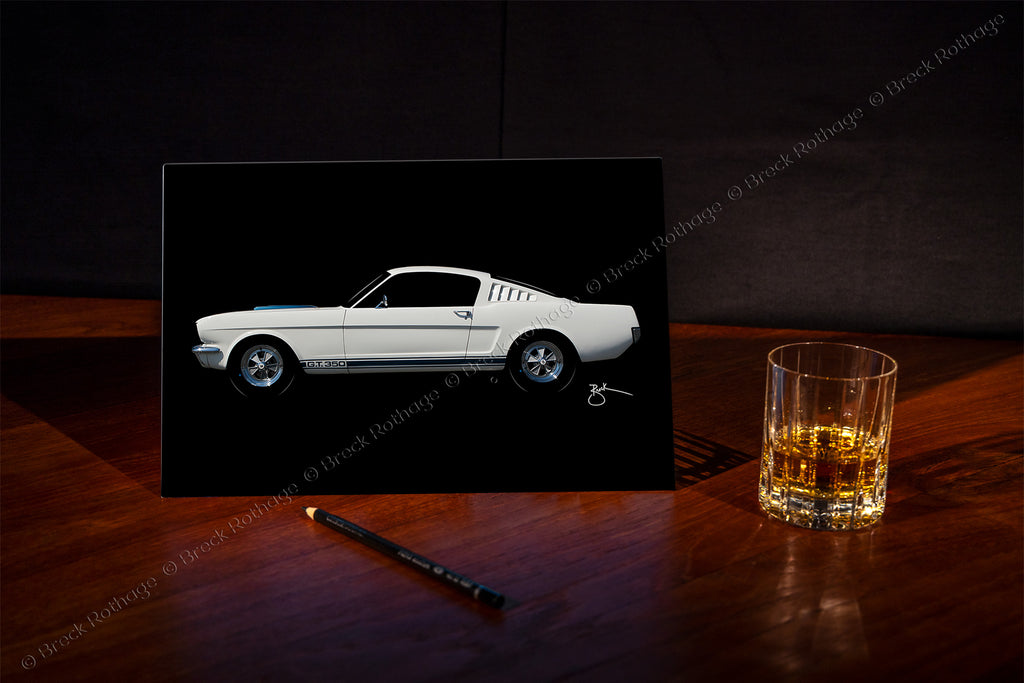 Pony GT350 Tabletop Fine Art - 1965 Ford Mustang Shelby GT350 