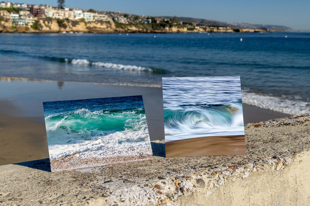 Original Fine Art by Breck Rothage infused to high-grade, fine art metal canvas sizes 10 in x 10 in., with a kickstand prop on the back for tabletop display.